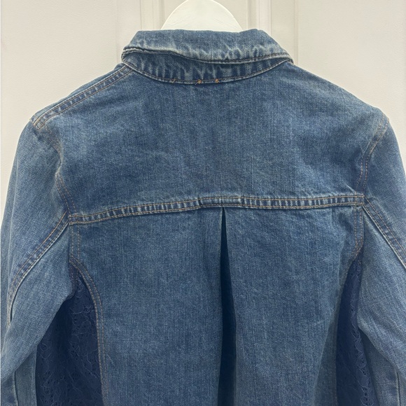 Free People Cropped Denim Jacket XS - Picture 9 of 12